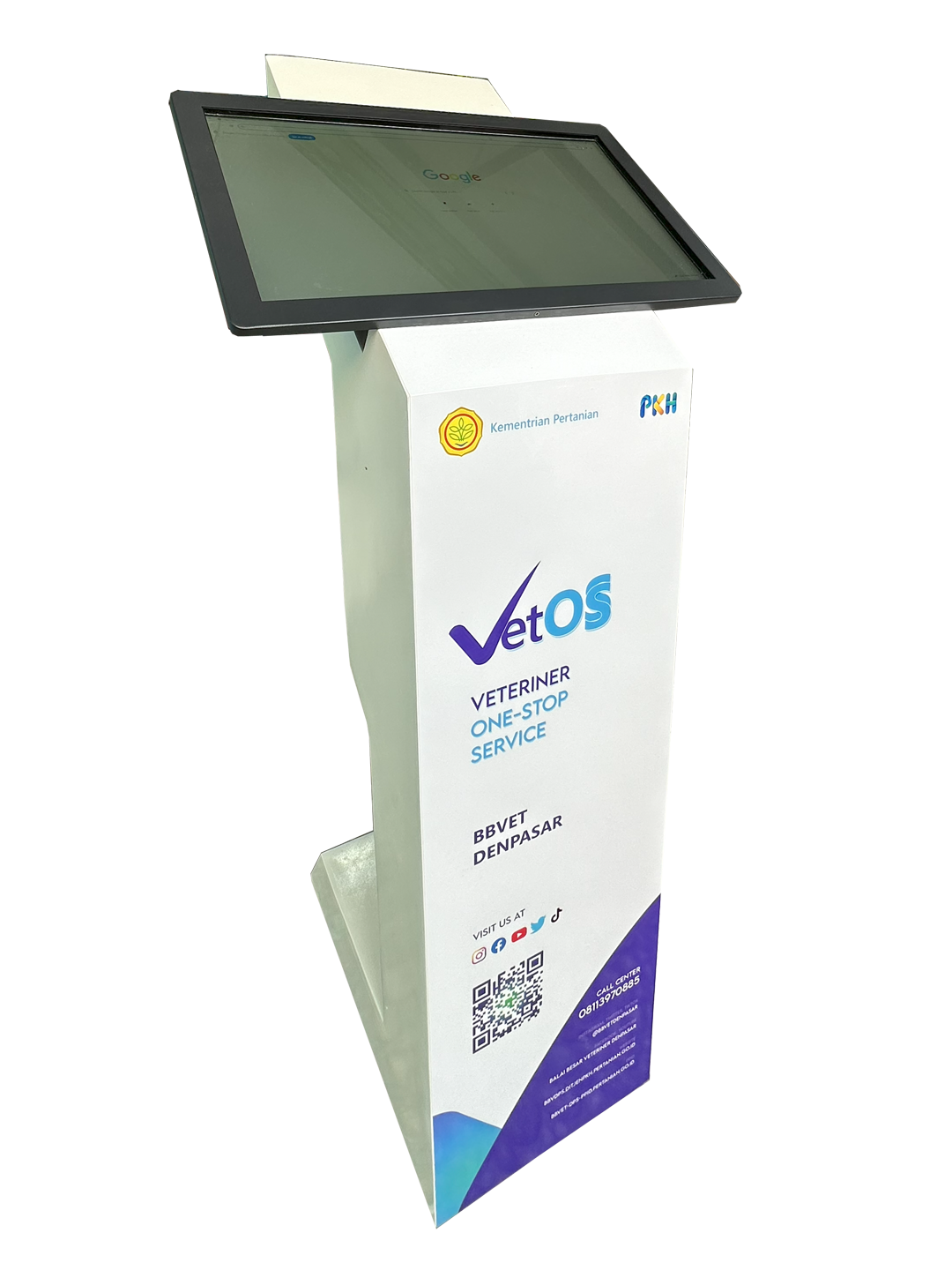 kiosk qze mesin antrian minimalis ramping