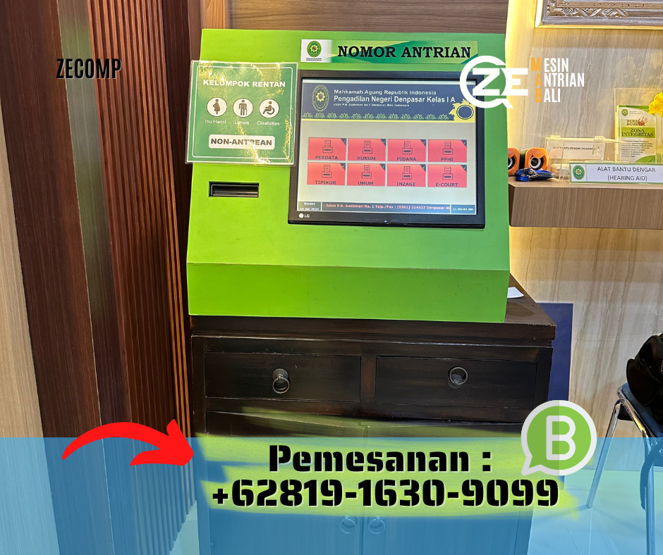 Maintenance Mesin Antrian Kantor Bali